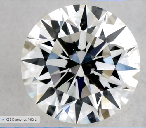 0.32 carat H-VS2 Excellent cut Natūralus Round Deimantas (1)