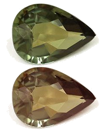 0.61 carat GREEN Pear Alexandrite (1)