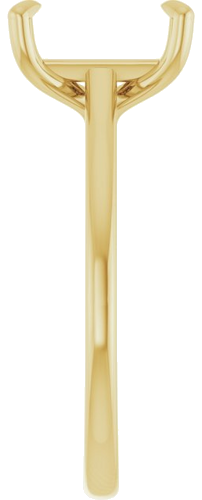 Sužadėtuvių Žiedas „Solitaire“ 585 Geltonojo Aukso Emerald 9mm x 7mm (4)