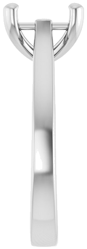 Sužadėtuvių Žiedas 14k white gold Square 7mm (4)