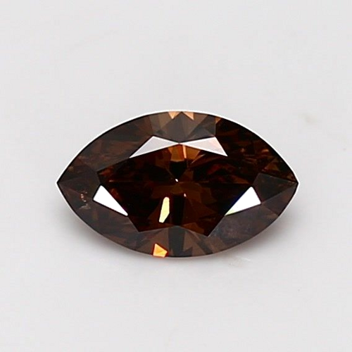 0.62 carat Fancy Dark Orangey Brown-SI2 Natūralus Marquise Deimantas (1)