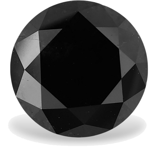 3.13 carat Fancy Black-VVS2 Excellent cut Natūralus Round Deimantas (1)