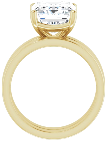 Sužadėtuvių Žiedas „Solitaire“ 585 Geltonojo Aukso Emerald 11mm x 9mm (7)