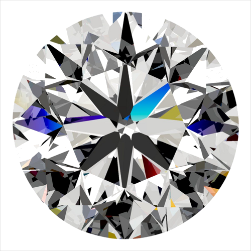 0.4 carat E-VS2 GD cut Natūralus Round Deimantas (1)