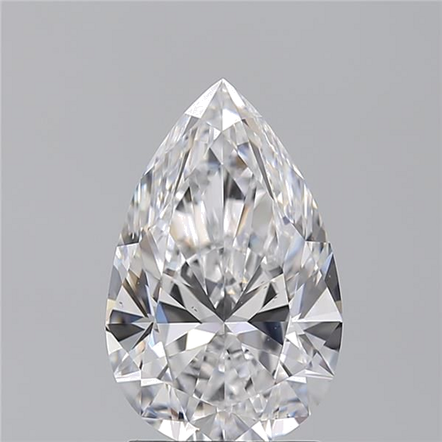 2.2 carat D-VS2 Natūralus Pear Deimantas (1)