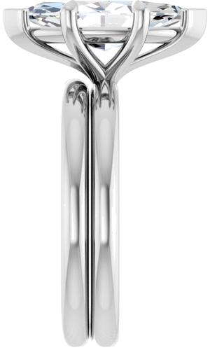Sužadėtuvių Žiedas „Claw-Prong Solitaire“ 14k white gold Marquise 14mm x 7mm (9)