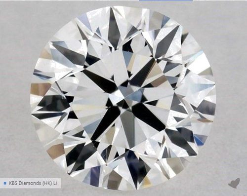 0.5 carat G-VVS2 Excellent cut Natūralus Round Deimantas (1)