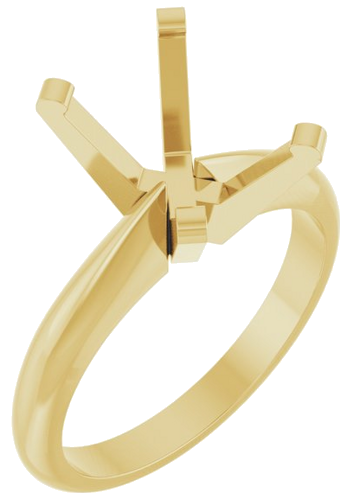 Sužadėtuvių Žiedas „Heavyweight Solitaire“ 14k yellow gold Emerald 9mm x 7mm (1)