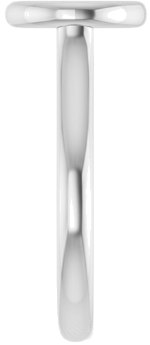 Platinum  8 mm Round Solitaire Engagement Ring Mounting (4)