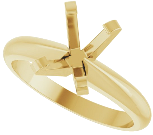 Sužadėtuvių Žiedas „Heavyweight Solitaire“ 14k yellow gold Emerald 7mm x 5mm (5)