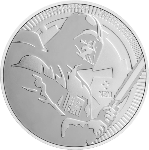 2020 Darth Vader Star Wars 1 oz Niujė sidabrinė moneta (1)