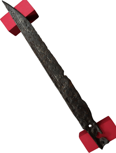 Medieval Gothic fighting dagger, iron, length 35.5 cm (1)