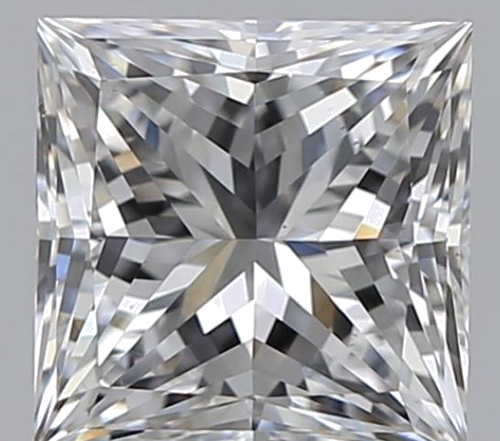 1.0 carat E-VS2 Natūralus Princess Deimantas (1)