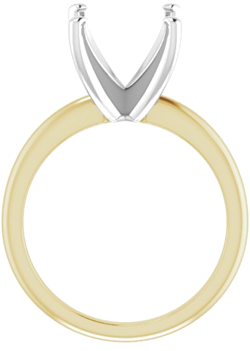 Sužadėtuvių Žiedas 14k yellow/white gold Round 11mm (2)