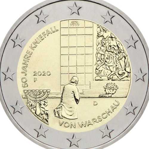 2020 Vokietija Kancleris Vilis Brantas 2 eurų moneta (2)