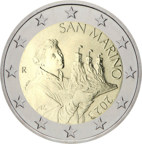 2023 San Marinas Nacionalinė 2 eurų moneta (1)