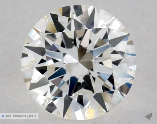 0.5 carat I-VVS2 Excellent cut Natūralus Round Deimantas (1)