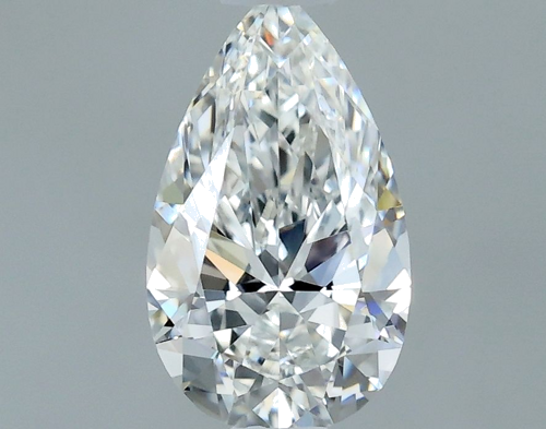 0.5 carat F-VVS1 Natūralus Pear Deimantas (1)