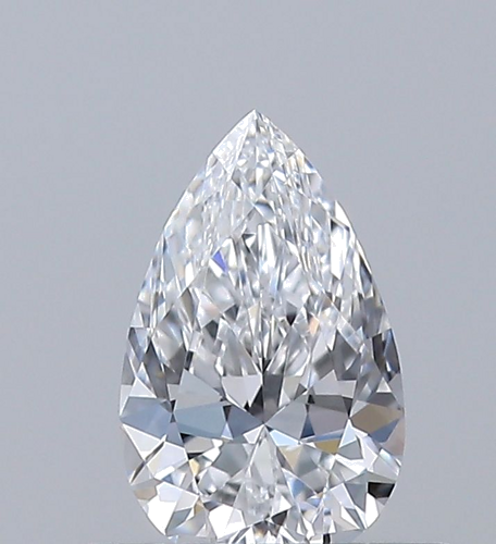 0.4 carat D-VVS2 Natūralus Pear Deimantas (1)