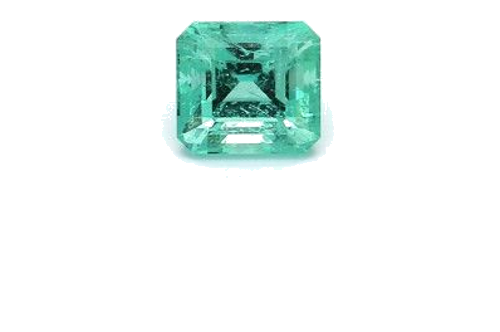 0.81 carat GREEN STEP cut Octagonal Smaragdas (1)
