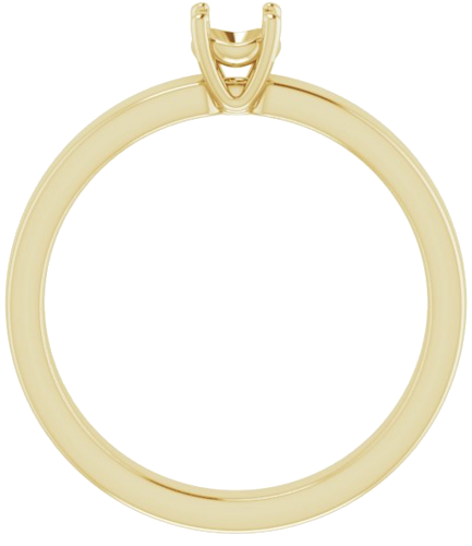 Sužadėtuvių Žiedas „Solitaire“ 14k yellow gold Round 4.1mm (2)
