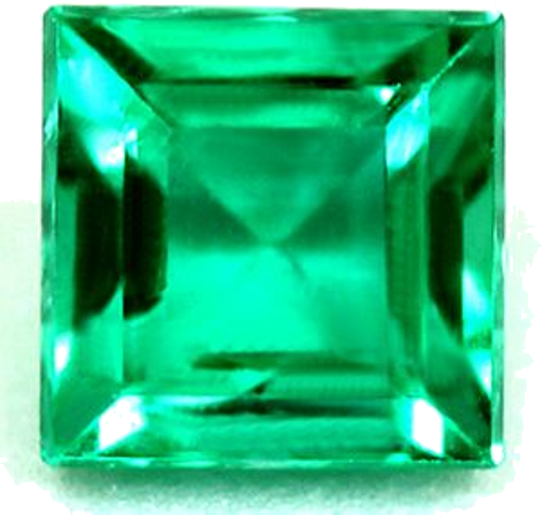 0.66 carat GREEN Square Smaragdas (1)