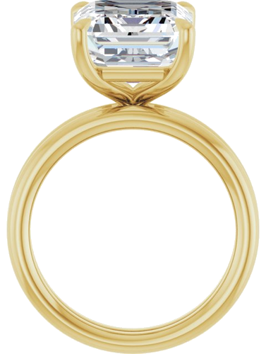 Sužadėtuvių Žiedas „Claw-Prong Solitaire“ 14k yellow gold Emerald 12mm x 10mm (7)