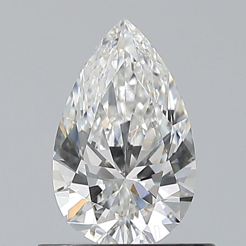 0.6 carat F-VVS2 Natūralus Pear Deimantas (1)