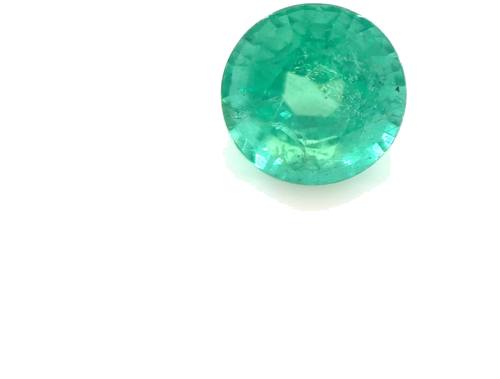 0.64 carat GREEN Round Smaragdas (1)