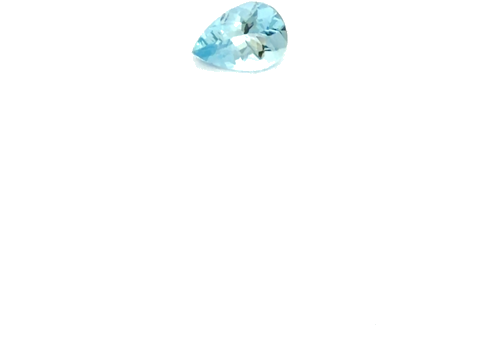 0.53 carat BLUE Pear Aquamarine (1)