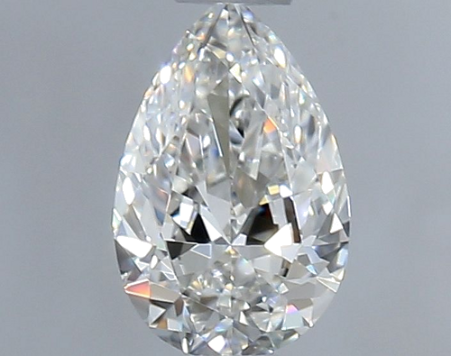 0.4 carat F-VVS2 Natūralus Pear Deimantas (1)