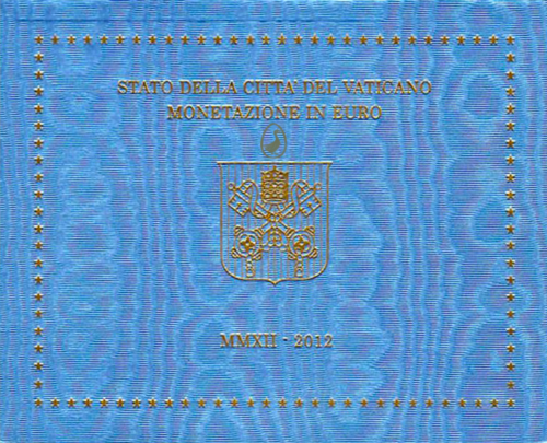 2012 Ватикан Бенедикт XVI Набор монет евро BU (1)