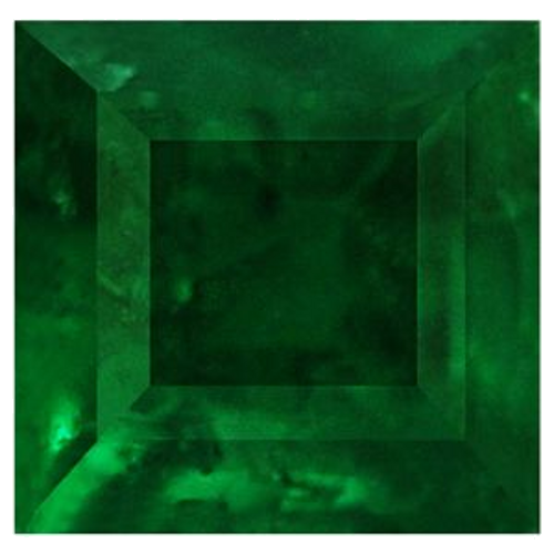 0.43 carat GREEN Square Smaragdas (1)