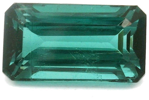 3.36 carat BLUE STEP cut Octagonal Tourmaline (1)