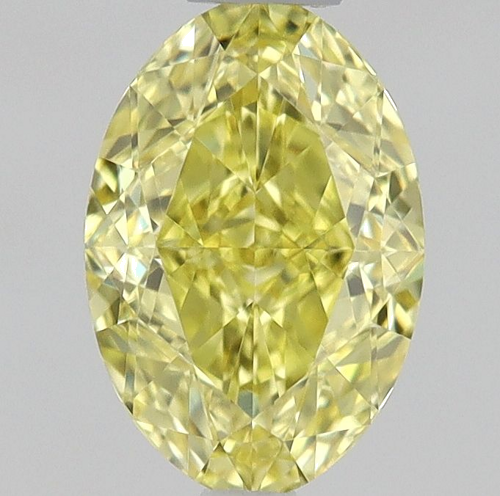 0.51 carat Fancy Intense Yellow-VS1 Natūralus Oval Deimantas (1)