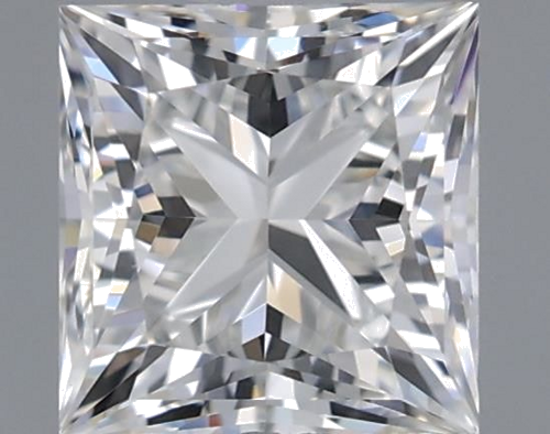 0.62 carat F-VVS1 Natūralus Princess Deimantas (1)