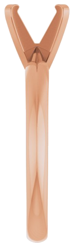 Sužadėtuvių Žiedas „Solitaire“ 585 Rožinis Aukso Round 7mm (4)