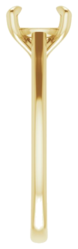 Sužadėtuvių Žiedas „Solitaire“ 750 Geltonojo Aukso Round 7.4mm (4)