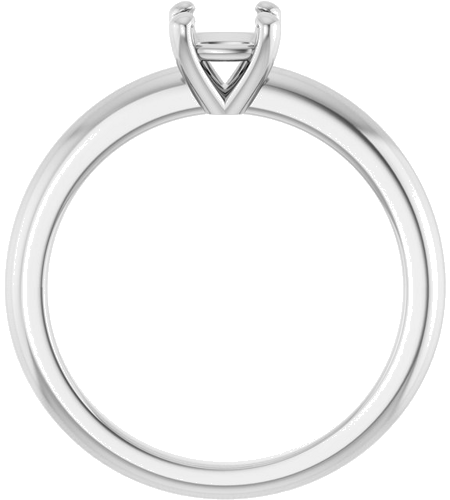 Sužadėtuvių Žiedas 14k white gold Cushion 5mm (2)