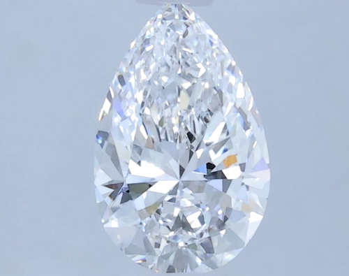 0.49 carat D-VVS1 Natūralus Pear Deimantas (1)