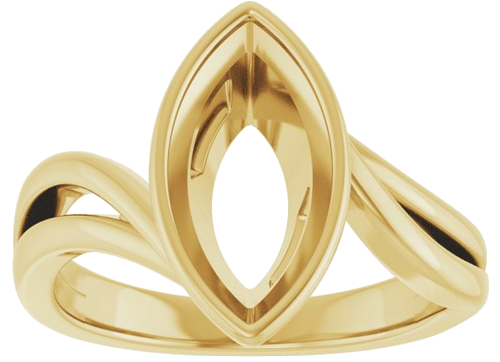 Sužadėtuvių Žiedas „Bezel-Set“ 14k yellow gold Marquise 13mm x 6.5mm (3)