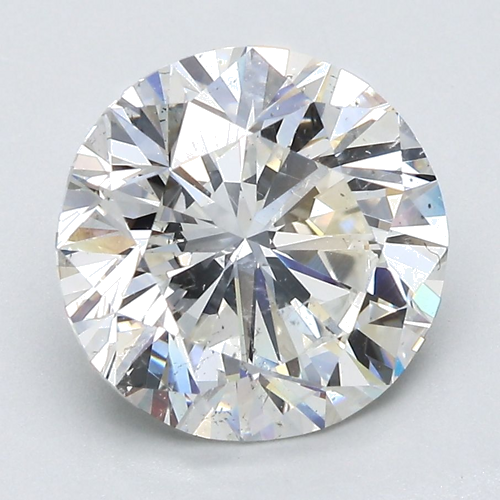 4.01 carat H-SI2 GD cut Natūralus Round Deimantas (1)