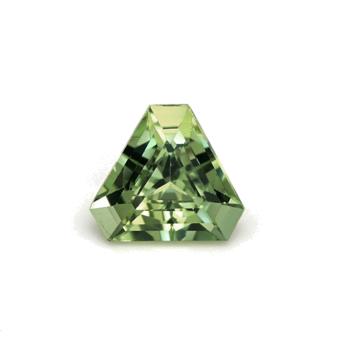 0.9 carat GREEN Trilliant Tourmaline (1)