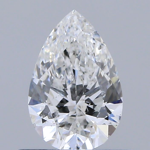 0.5 carat F-SI2 Natūralus Pear Deimantas (1)