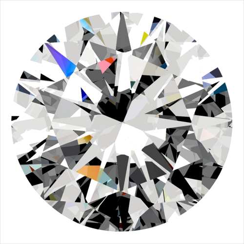 0.3 carat F-SI2 GD cut Natūralus Round Deimantas (1)