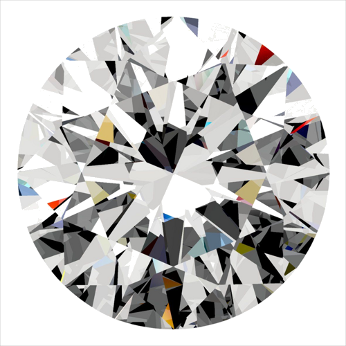 0.4 carat H-SI1 Excellent cut Natūralus Round Deimantas (1)