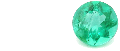 0.55 carat GREEN Round Smaragdas (1)