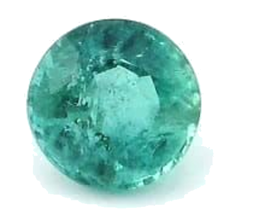 0.34 carat GREEN Round Smaragdas (1)