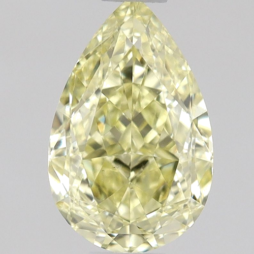 0.69 carat Fancy Yellow-VS2 Natūralus Pear Deimantas (1)
