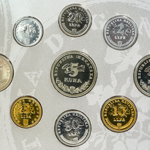 1993 Croatia BU Kuna Coin Set (4)